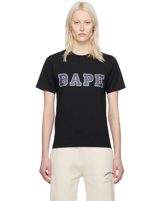 A Bathing Ape Black Printed T-shirt