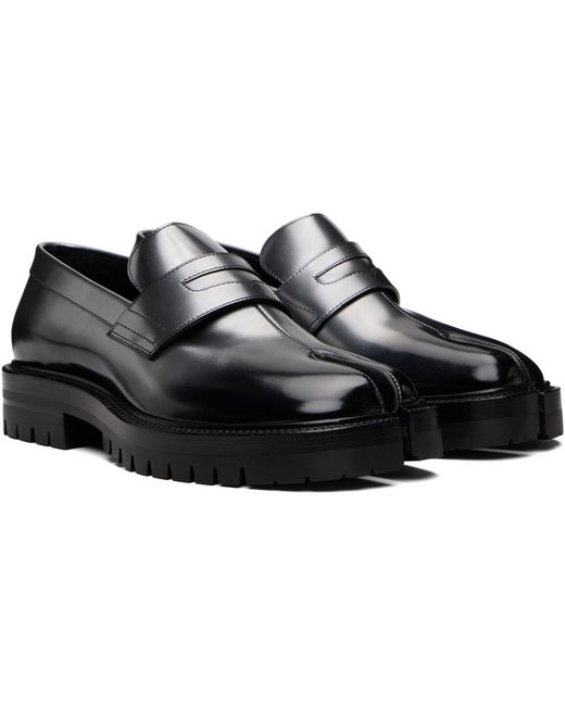 Maison Margiela Black Tabi County Loafers for men