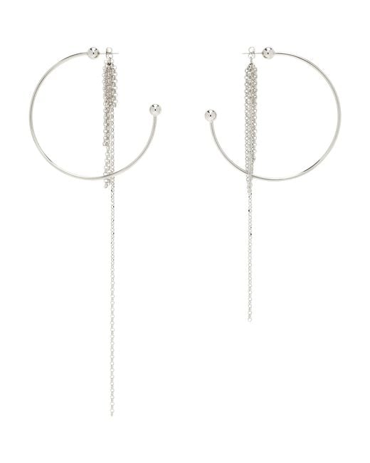 Justine Clenquet White Sienna Large Earrings