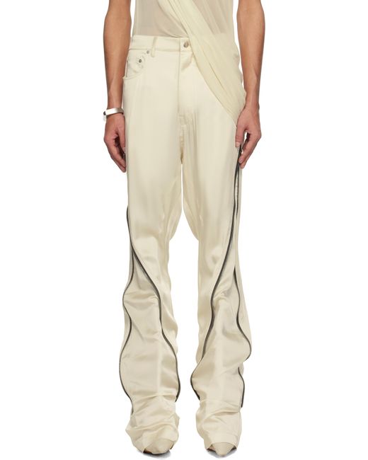 Rick Owens Natural Off- Hollywood Bolan Banana Trousers for men
