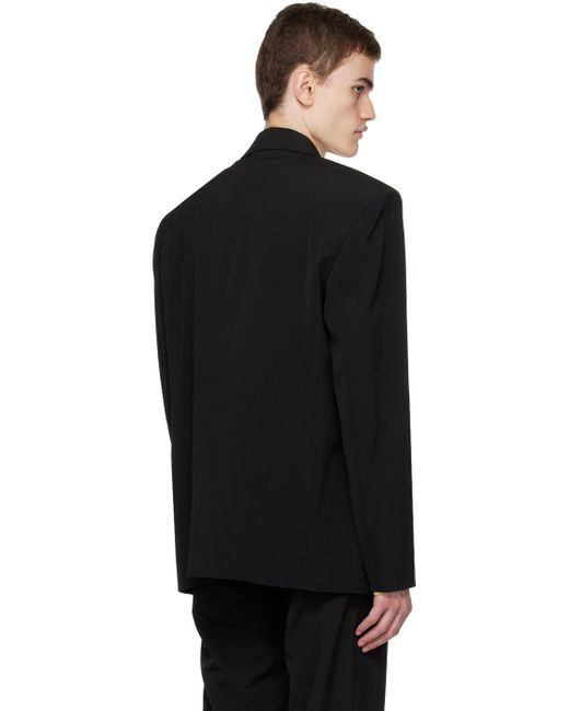 Acne Black Double-breasted Blazer for men