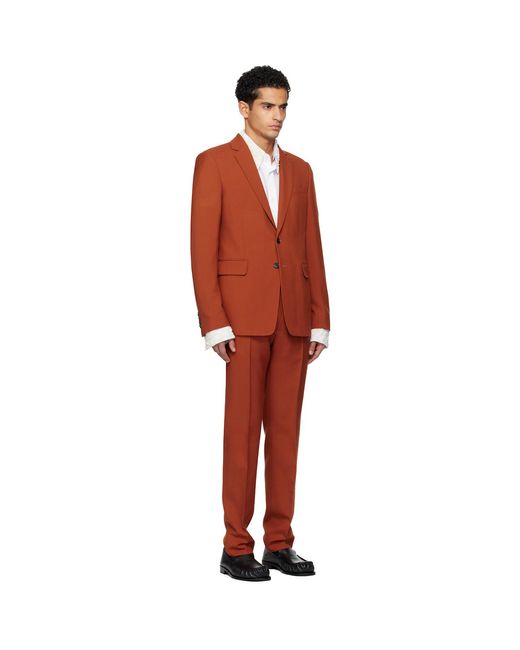 Dries Van Noten Black Single-Breasted Suit for men