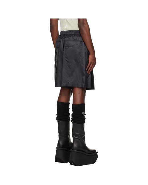 Rick Owens Black Moncler + Kilt Shorts for men