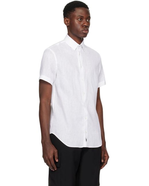 Giorgio Armani White Regular Fit Shirt for men