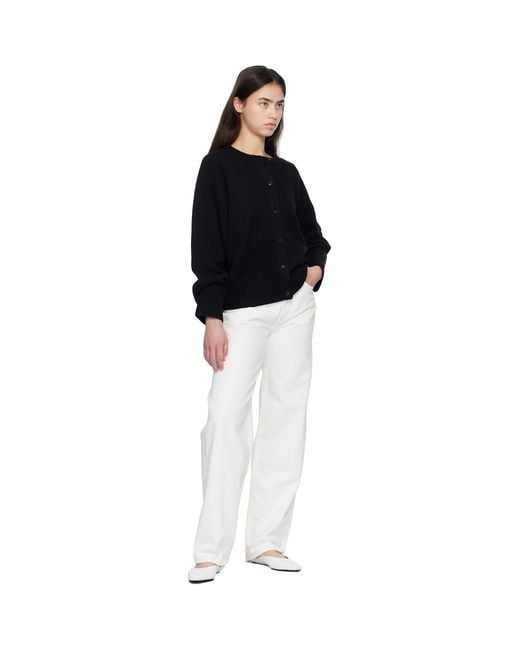 Loulou de Saison White Samur Lds Organic Denim Boyfriend Jeans