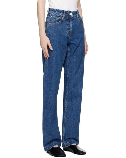 Low Classic Blue Indigo Straight-leg Jeans