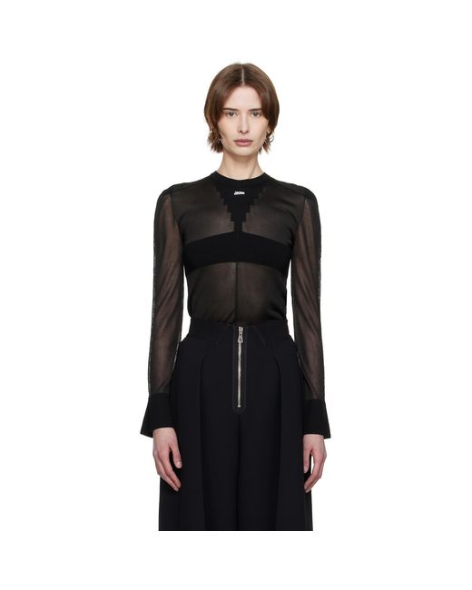 Jean Paul Gaultier Black 'The Logo Knit' Sweater