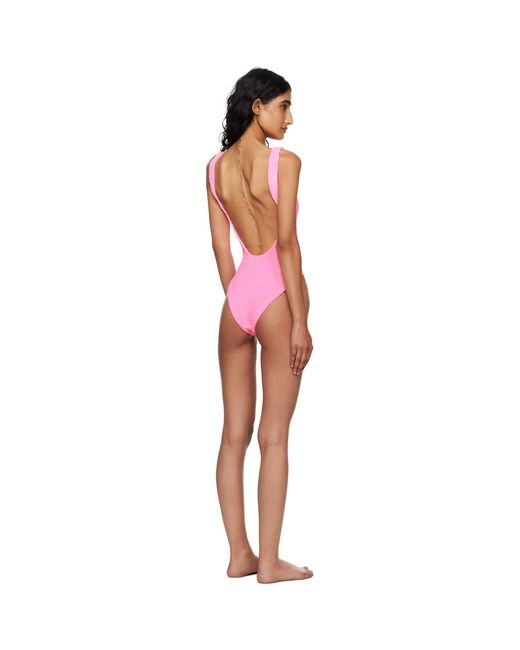 Hunza G Black Square Neck Swimsuit