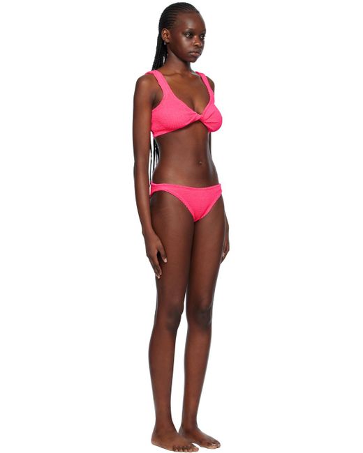 Hunza G Black Pink Juno Bikini