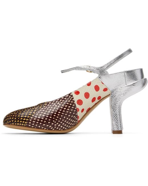 Dries Van Noten Black Patchwork Heels