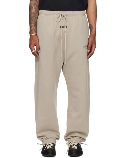 Fear Of God Natural Taupe Relaxed Fleece Sweatpants for men