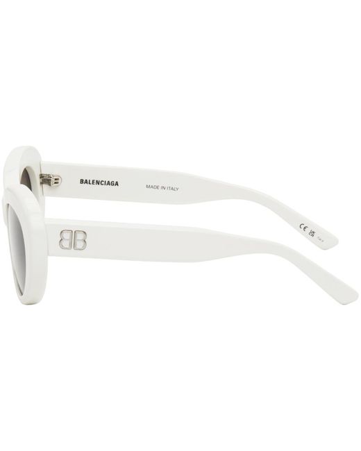 Balenciaga Black White Cat-eye Sunglasses