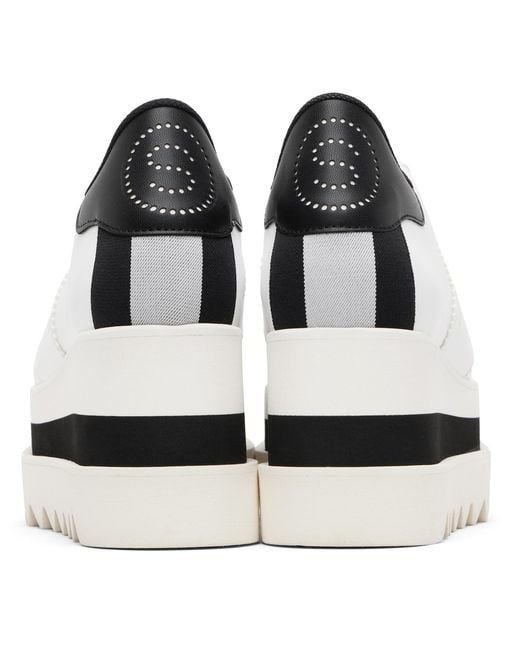 Stella McCartney White Sneak-Elyse Platform Sneakers