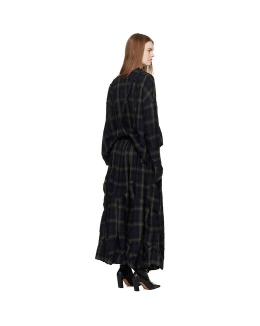 Yohji Yamamoto Black Suspender Maxi Skirt