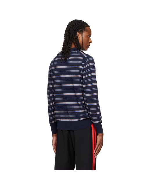 Wales Bonner Blue John Smedley Edition Beam Polo for men