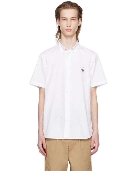 Chemise blanche à logo de zèbre PS by Paul Smith pour homme en coloris White
