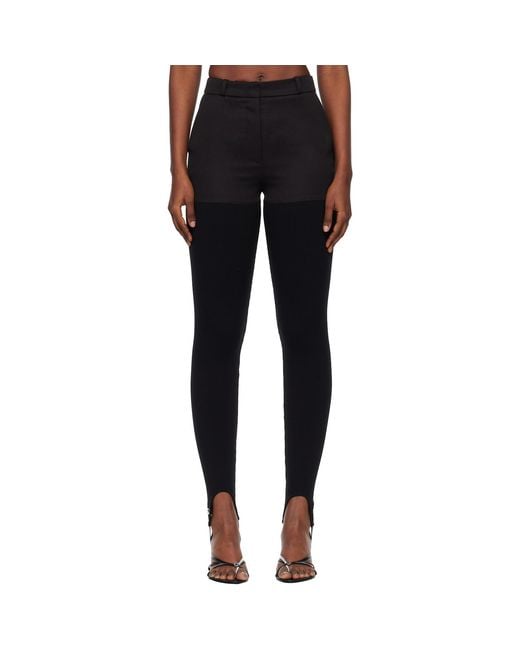 Coperni Black Hybrid Rib Trousers
