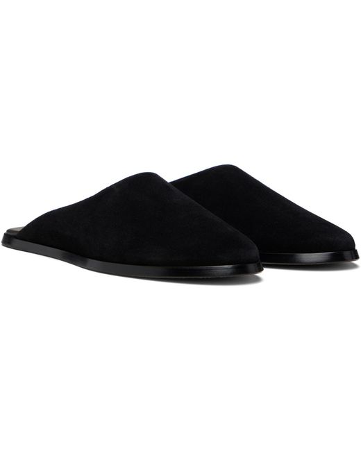 Fear Of God Black Suede Slides