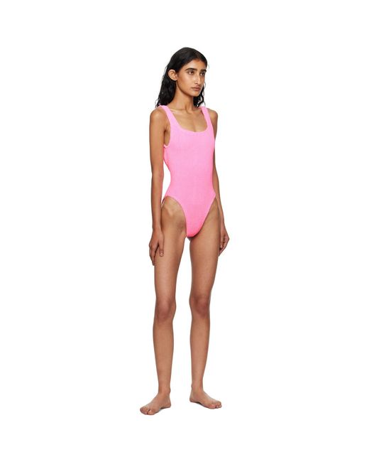 Hunza G Black Square Neck Swimsuit