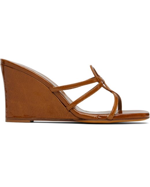 Maryam Nassir Zadeh Black Opera Wedge Heeled Sandals