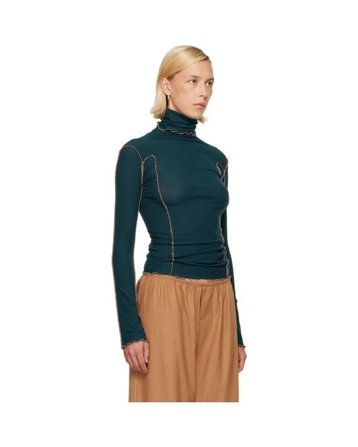 Baserange Blue Omato Turtleneck