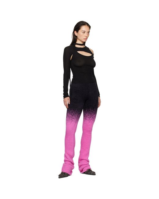 OTTOLINGER Black Ssense Exclusive & Knit Exaggerated Lounge Pants