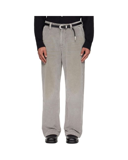 mfpen Black Cord Trousers for men