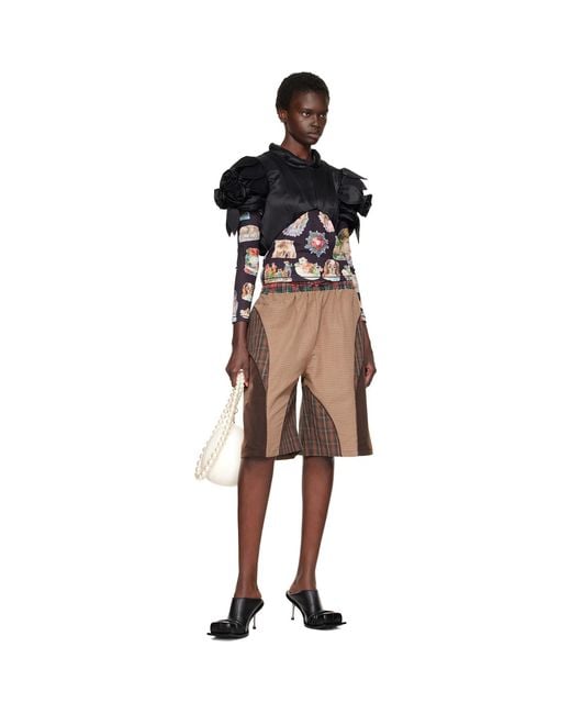 Chopova Lowena Natural Swoon Shorts