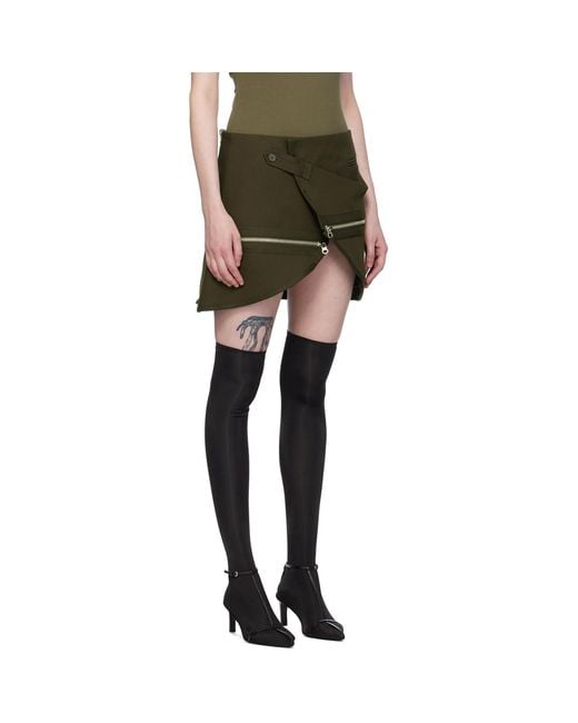 Courreges Black Modular Miniskirt