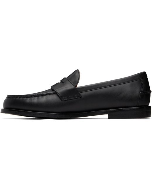 Polo Ralph Lauren Black Alston Leather Penny Loafers for men
