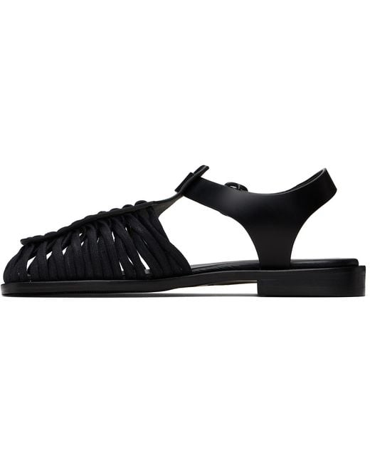 Hereu Black Alaro Sandals