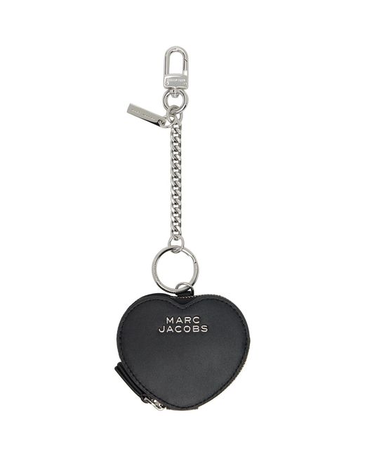 Marc Jacobs Black 'The Heart Pouch' Bag Charm