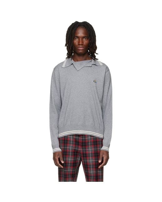 Vivienne Westwood Gray Doubletake Polo for men