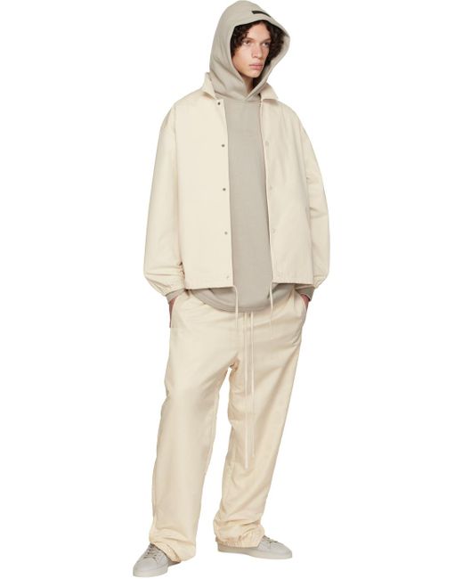 Fear Of God Natural Off- Drawstring Jacket for men