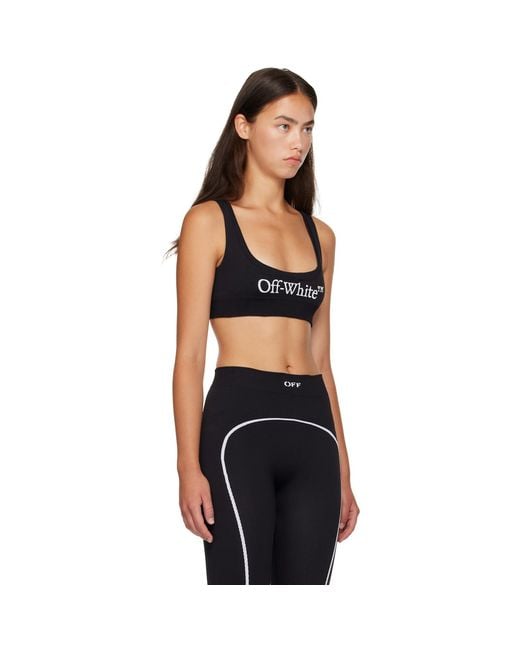 Off-White c/o Virgil Abloh Black Off- 'off' Stamp Seamless Sport Bra
