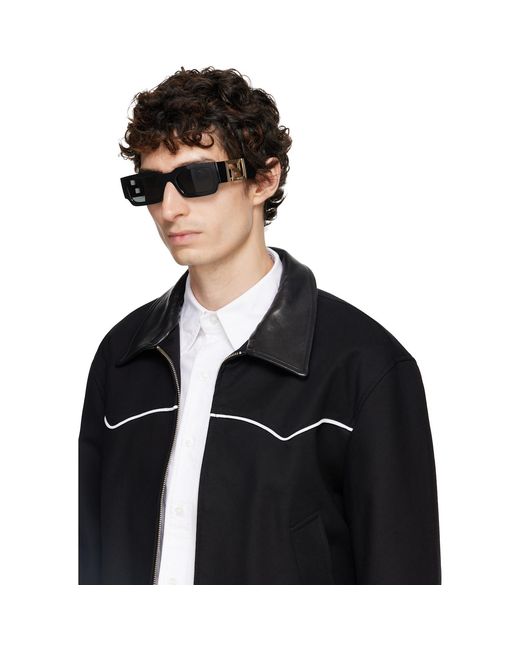 Versace Gray Greca Sunglasses for men