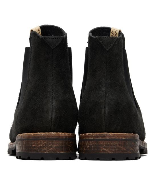 Visvim Black Gornergrat Mid-Folk Chelsea Boots for men