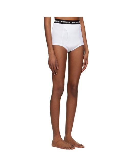 Versace Jeans Couture Black White Bonded Shorts