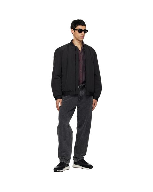 Boss Black Suede Trim Sneakers for men