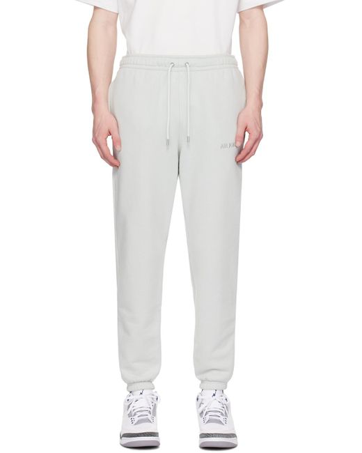 Nike White Jordan Wordmark Sweatpants for men