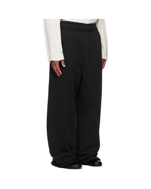 Entire studios Black Full Sweatpants for men