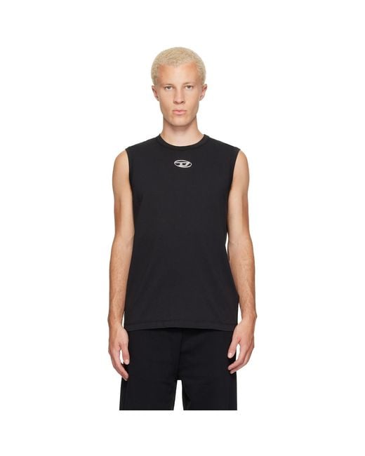 DIESEL Black T-Bisco-Iod Tank Top for men
