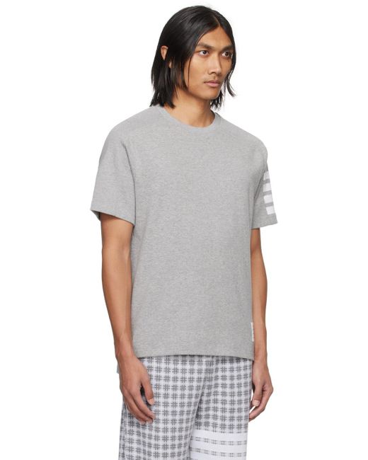 Thom Browne Multicolor Gray 4-bar T-shirt for men