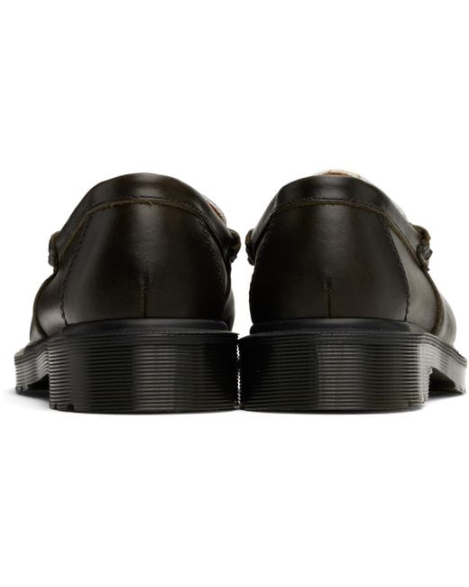 Dr. Martens Black Penton Two-Tone Leather Loafers for men