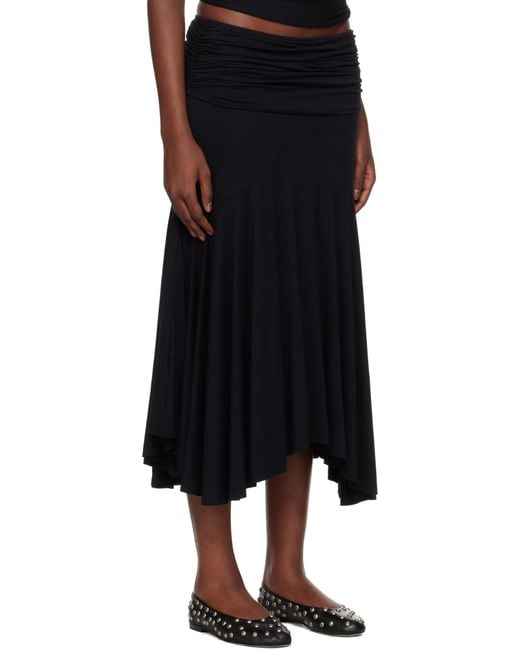 GIMAGUAS Black Fortuna Midi Skirt