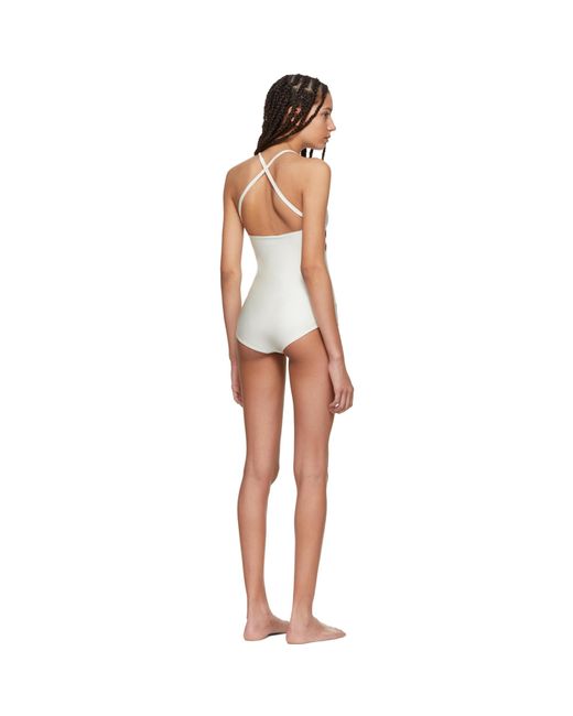 White store gucci swimsuit