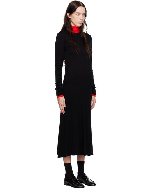 AURALEE Wool Amunzen Maxi Dress in Black | Lyst