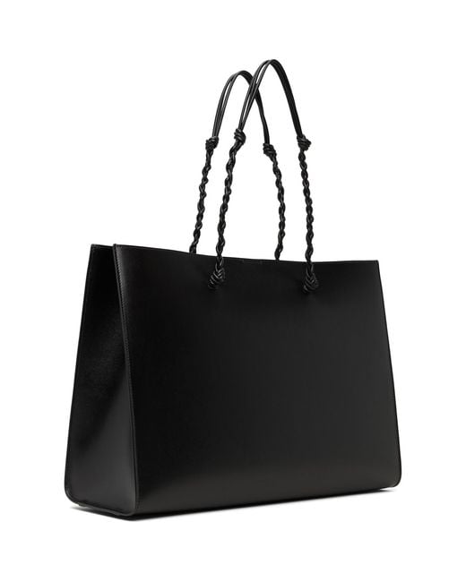 Jil Sander Black Tangle Tote