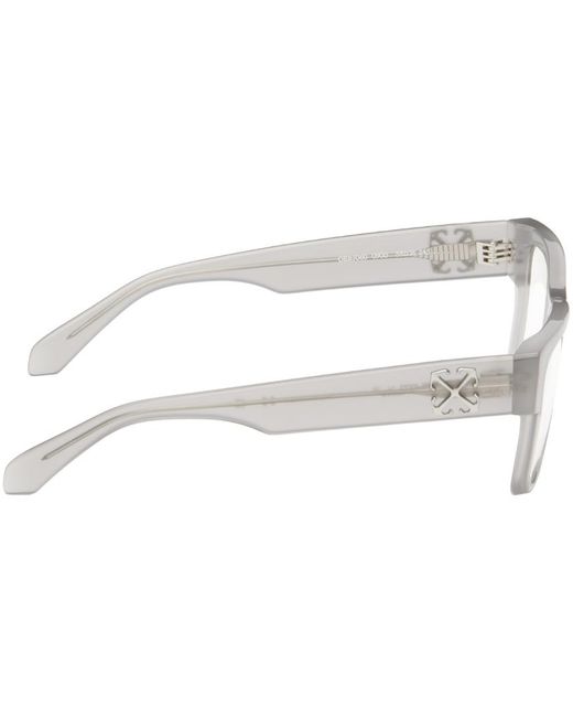 Off-White c/o Virgil Abloh Black Gray Optical Style 60 Glasses for men