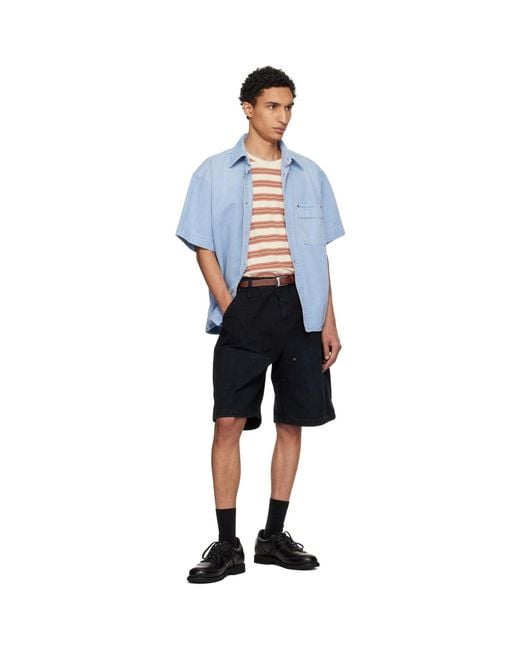 Wooyoungmi White Faded Denim Shirt for men